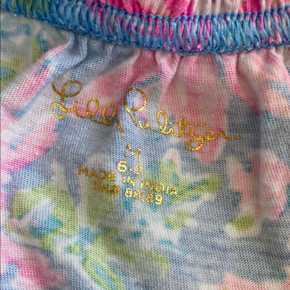 Lilly Pulitzer, Floral Blue and Pink kids dress - Picture 4 of 5